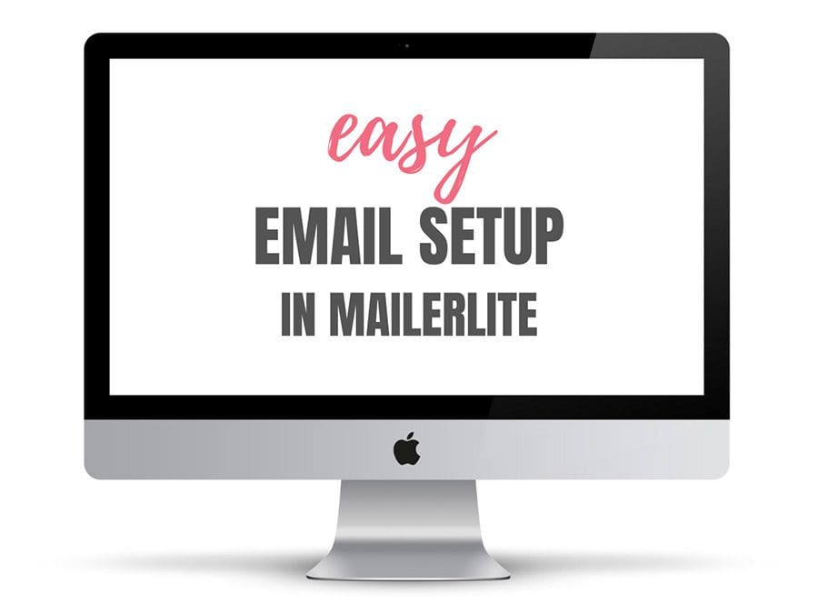 Easy email setup in Mailerlite